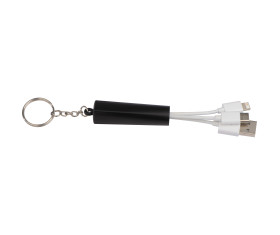 Keychain with USB charging cable