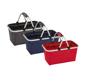 Foldable shopping basket