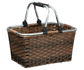 Rattan shopping basket