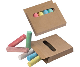 Chalks in box