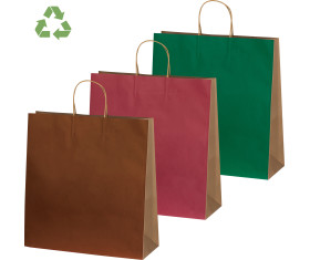 Big recycled paperbag with 2 handles