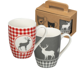 Lot de 2 tasses de Noël